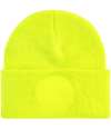 B446 Circular patch printers beanie Fluorescent Yellow colour image